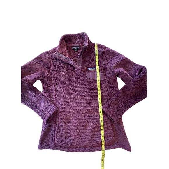 Patagonia Women's Re-Tool Snap-T Pullover Grape Purple Medium‎ Fleece - Picture 6 of 8